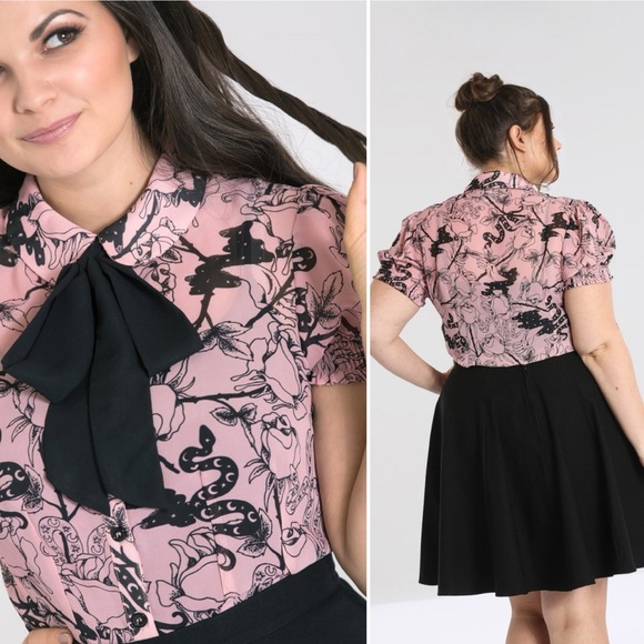 Hell Bunny Fiona Mystic Blouse - Picture 2 of 13